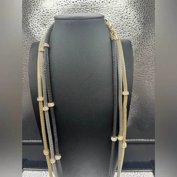 Elegant Gold and Silver Necklace 100 Each